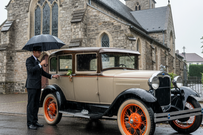 Wenn das Wetter mal nicht mitspielt sorgt unser Chaufeur dafür das Sie trocken ankommen