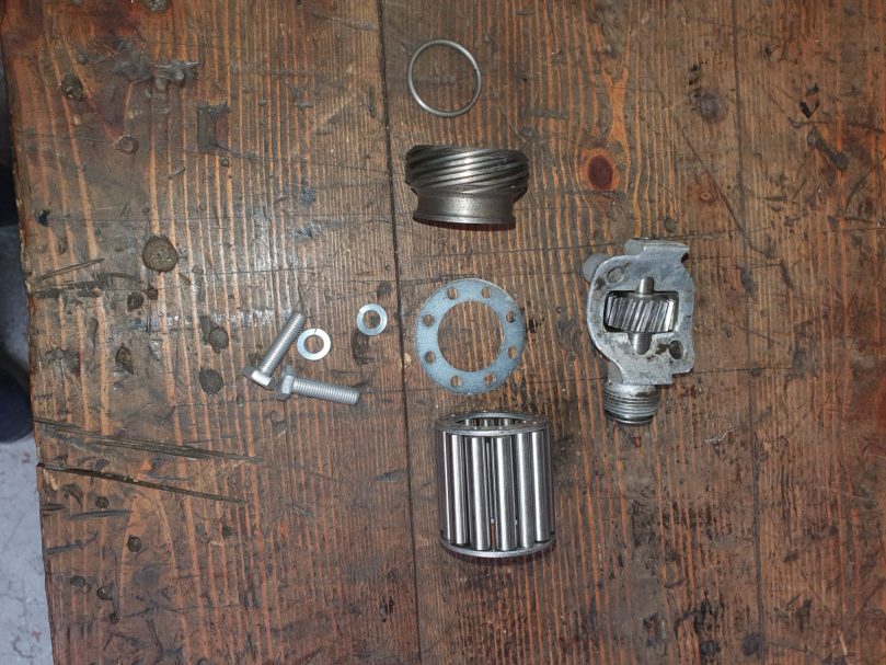 Lager und Ritzel des Tachoantriebs am Ford Model A Lager und Ritzel für Tachoantrieb am Ford Model A