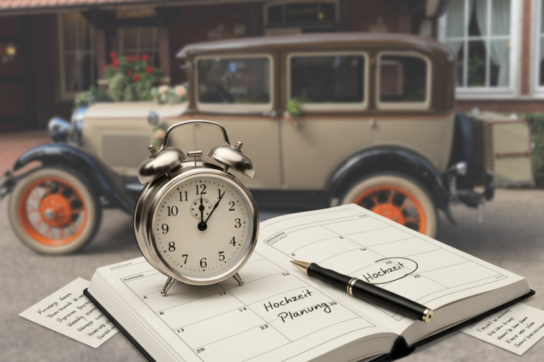 Ihr Zeitmangment hat nicht geklappt - Verlängern SIe einfach die Buchung des Brauttaxis